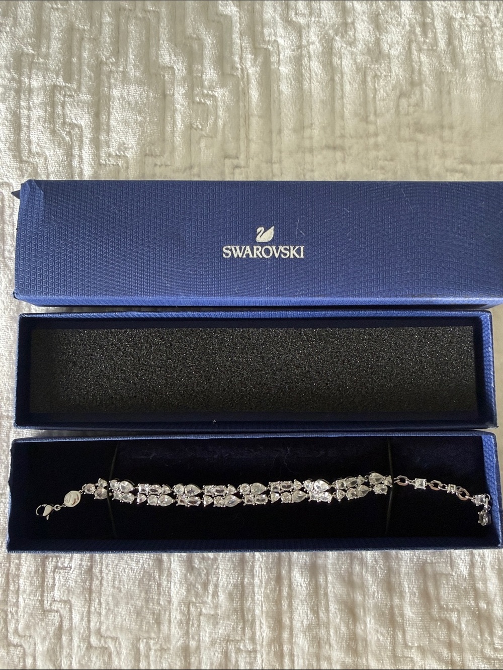 Swarovski Silver Crystal Bracelet - Clear